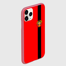 Чехол iPhone 11 Pro матовый Советский Союз, цвет: 3D-малиновый — фото 2