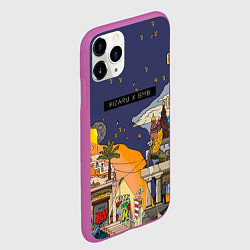 Чехол iPhone 11 Pro матовый Lost Tapes, цвет: 3D-фиолетовый — фото 2