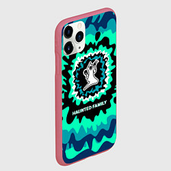 Чехол iPhone 11 Pro матовый Haunted Family, цвет: 3D-малиновый — фото 2