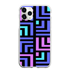 Чехол iPhone 11 Pro матовый Blue Maze, цвет: 3D-белый