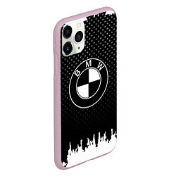 Чехол iPhone 11 Pro матовый BMW Black Style, цвет: 3D-розовый — фото 2