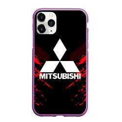 Чехол iPhone 11 Pro матовый Mitsubishi: Red Anger, цвет: 3D-фиолетовый