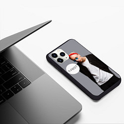 Чехол iPhone 11 Pro матовый T-Fest: Grey Style, цвет: 3D-черный — фото 2