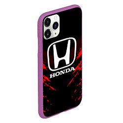 Чехол iPhone 11 Pro матовый Honda: Red Anger, цвет: 3D-фиолетовый — фото 2