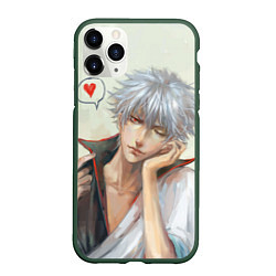 Чехол iPhone 11 Pro матовый Sakata Gintoki, цвет: 3D-темно-зеленый