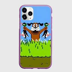 Чехол iPhone 11 Pro матовый Duck Hunt, цвет: 3D-фиолетовый