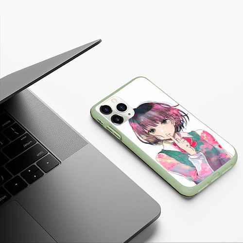 Чехол iPhone 11 Pro матовый Kuzu no Honkai / 3D-Салатовый – фото 3