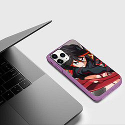 Чехол iPhone 11 Pro матовый Рюко, цвет: 3D-фиолетовый — фото 2