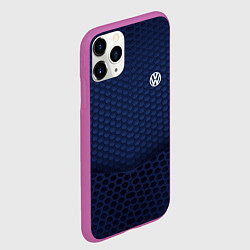 Чехол iPhone 11 Pro матовый Volkswagen: Sport Motors, цвет: 3D-фиолетовый — фото 2