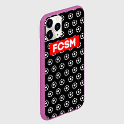 Чехол iPhone 11 Pro матовый FCSM Supreme, цвет: 3D-фиолетовый — фото 2