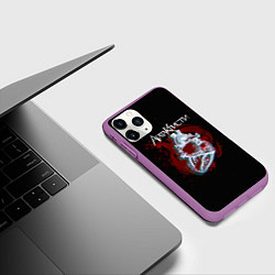 Чехол iPhone 11 Pro матовый Агата Кристи, цвет: 3D-фиолетовый — фото 2