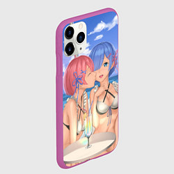 Чехол iPhone 11 Pro матовый Жизнь в другом мире с нуля, цвет: 3D-фиолетовый — фото 2