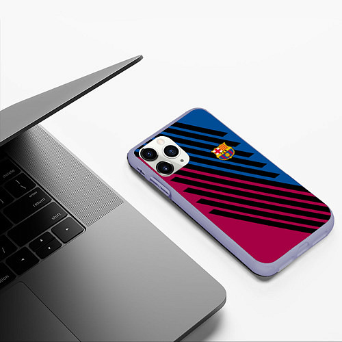 Чехол iPhone 11 Pro матовый FCB / 3D-Светло-сиреневый – фото 3