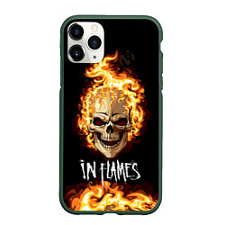 Чехол iPhone 11 Pro матовый In Flames, цвет: 3D-темно-зеленый