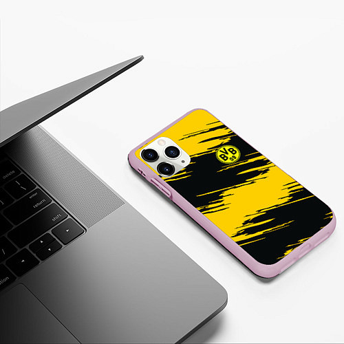 Чехол iPhone 11 Pro матовый BVB 09: Yellow Breaks / 3D-Розовый – фото 3