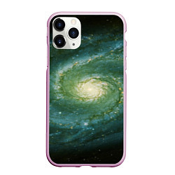 Чехол iPhone 11 Pro матовый Галактический мир, цвет: 3D-розовый