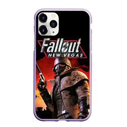 Чехол iPhone 11 Pro матовый Fallout: New Vegas, цвет: 3D-светло-сиреневый