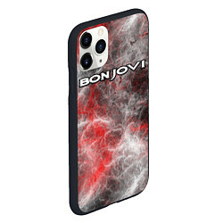 Чехол iPhone 11 Pro матовый Bon Jovi, цвет: 3D-черный — фото 2