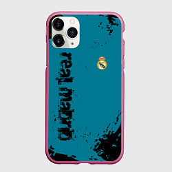 Чехол iPhone 11 Pro матовый Real madrid - grange style, цвет: 3D-малиновый