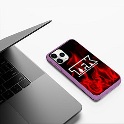 Чехол iPhone 11 Pro матовый Thousand Foot Krutch: Red Flame, цвет: 3D-фиолетовый — фото 2