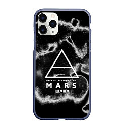 Чехол iPhone 11 Pro матовый 30 STM: Dark Wave, цвет: 3D-серый