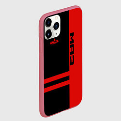 Чехол iPhone 11 Pro матовый МАЗ, цвет: 3D-малиновый — фото 2