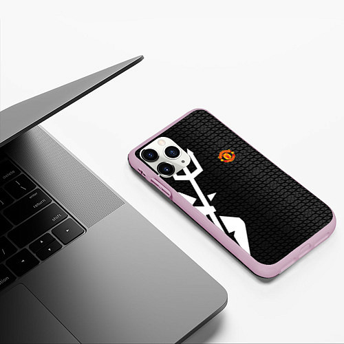 Чехол iPhone 11 Pro матовый FCMU SPORT / 3D-Розовый – фото 3