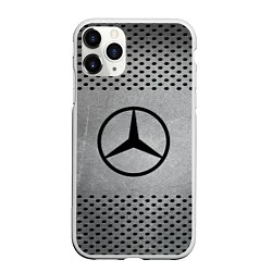 Чехол iPhone 11 Pro матовый Mercedes-Benz: Hardened Steel, цвет: 3D-белый