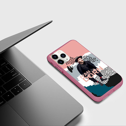 Чехол iPhone 11 Pro матовый Ivan Dorn / 3D-Малиновый – фото 3