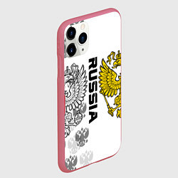 Чехол iPhone 11 Pro матовый Russian Patriot, цвет: 3D-малиновый — фото 2