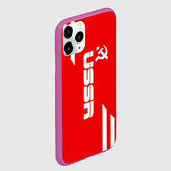 Чехол iPhone 11 Pro матовый USSR: Red Sport, цвет: 3D-фиолетовый — фото 2