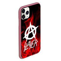 Чехол iPhone 11 Pro матовый Slayer Flame, цвет: 3D-малиновый — фото 2