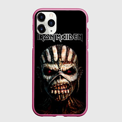 Чехол iPhone 11 Pro матовый Iron Maden: The Book of Souls, цвет: 3D-малиновый