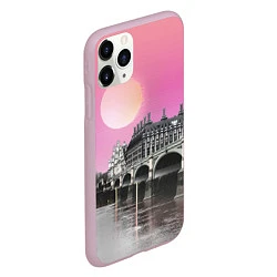 Чехол iPhone 11 Pro матовый Закат в Великобритании, цвет: 3D-розовый — фото 2