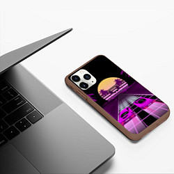 Чехол iPhone 11 Pro матовый Digital Race, цвет: 3D-коричневый — фото 2