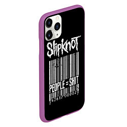 Чехол iPhone 11 Pro матовый Slipknot: People Shit, цвет: 3D-фиолетовый — фото 2