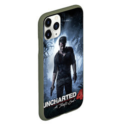 Чехол iPhone 11 Pro матовый Uncharted 4: A Thief's End, цвет: 3D-темно-зеленый — фото 2