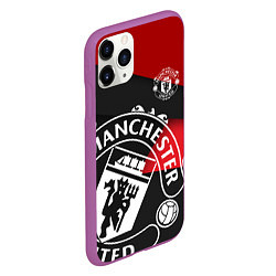 Чехол iPhone 11 Pro матовый FC Man United: Exclusive, цвет: 3D-фиолетовый — фото 2