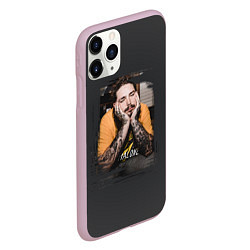 Чехол iPhone 11 Pro матовый Post Malone, цвет: 3D-розовый — фото 2
