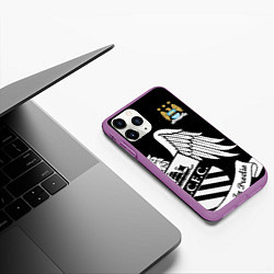 Чехол iPhone 11 Pro матовый FC Manchester City: Exclusive, цвет: 3D-фиолетовый — фото 2