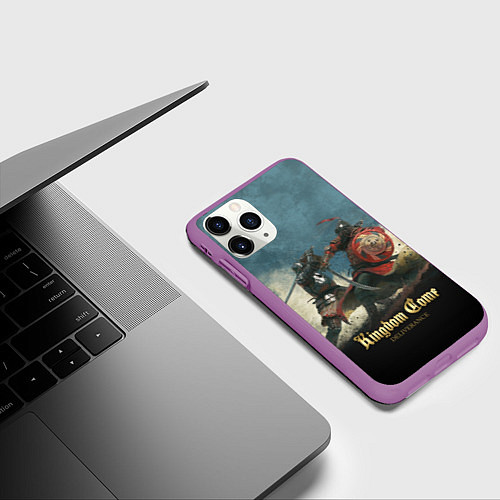 Чехол iPhone 11 Pro матовый Kingdom Come: Deliverance / 3D-Фиолетовый – фото 3