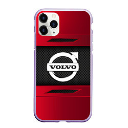 Чехол iPhone 11 Pro матовый Volvo Sport, цвет: 3D-светло-сиреневый