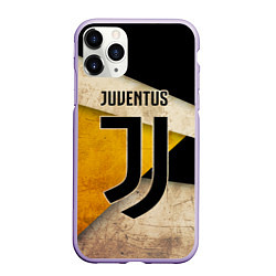 Чехол iPhone 11 Pro матовый FC Juventus: Old Style, цвет: 3D-светло-сиреневый