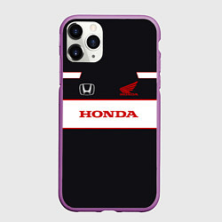 Чехол iPhone 11 Pro матовый Honda Sport, цвет: 3D-фиолетовый