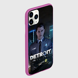 Чехол iPhone 11 Pro матовый Detroit: Connor, цвет: 3D-фиолетовый — фото 2