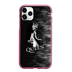 Чехол iPhone 11 Pro матовый Black Queen, цвет: 3D-малиновый