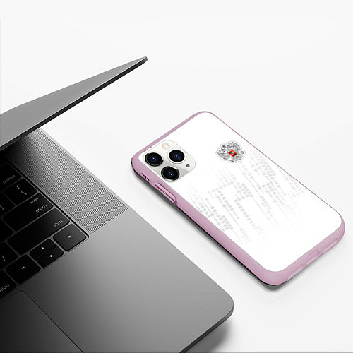 Чехол iPhone 11 Pro матовый Russia 2022 The Winner! / 3D-Розовый – фото 3
