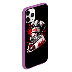 Чехол iPhone 11 Pro матовый Pudge Chef, цвет: 3D-фиолетовый — фото 2