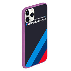 Чехол iPhone 11 Pro матовый BMW M Performance, цвет: 3D-фиолетовый — фото 2