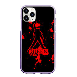 Чехол iPhone 11 Pro матовый Queen: Blood Style, цвет: 3D-светло-сиреневый